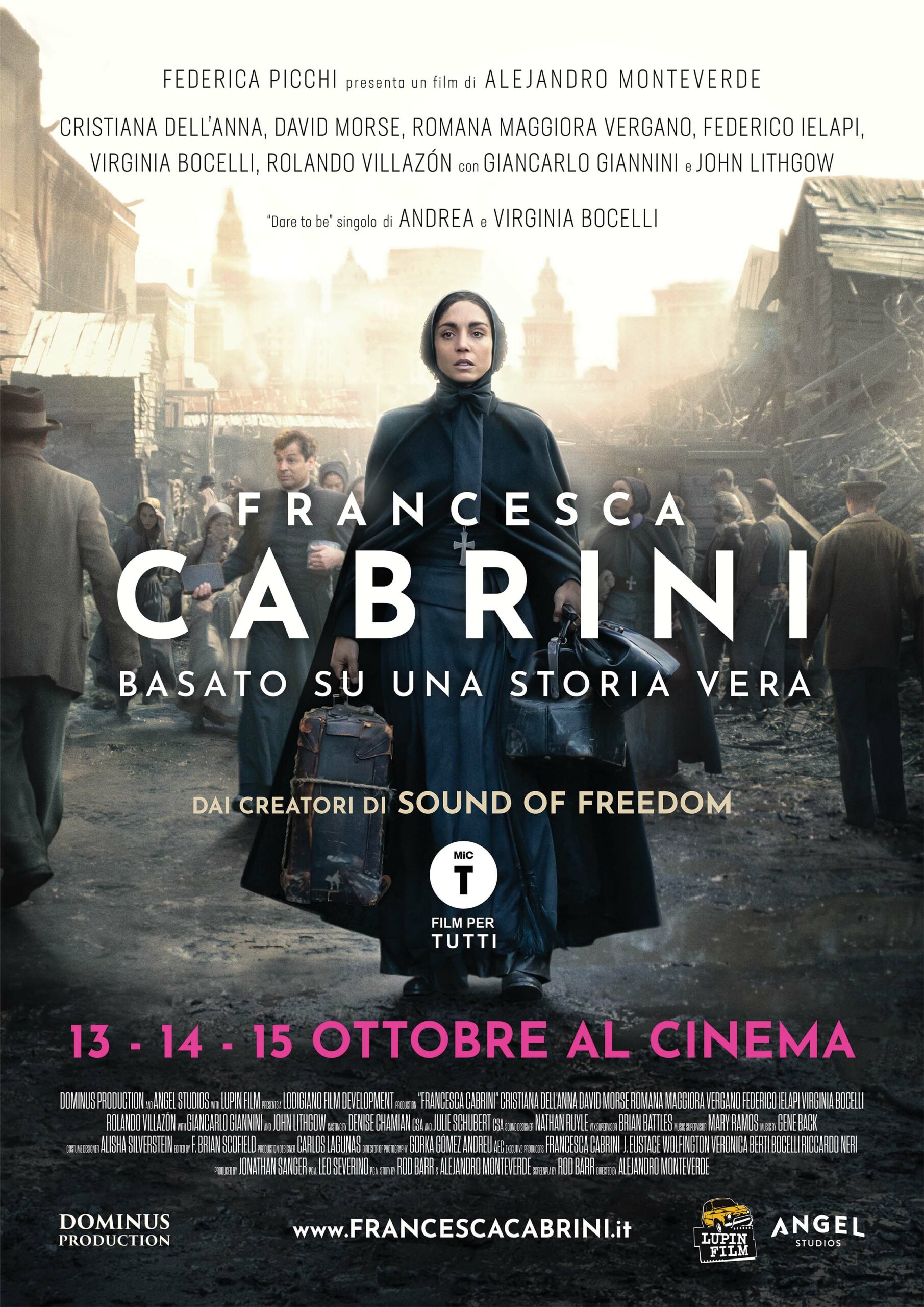 Cristiana Dell’Anna a Napoli per presentare “Francesca Cabrini”, il film sulla suora che portò speranza agli immigrati italiani in USA