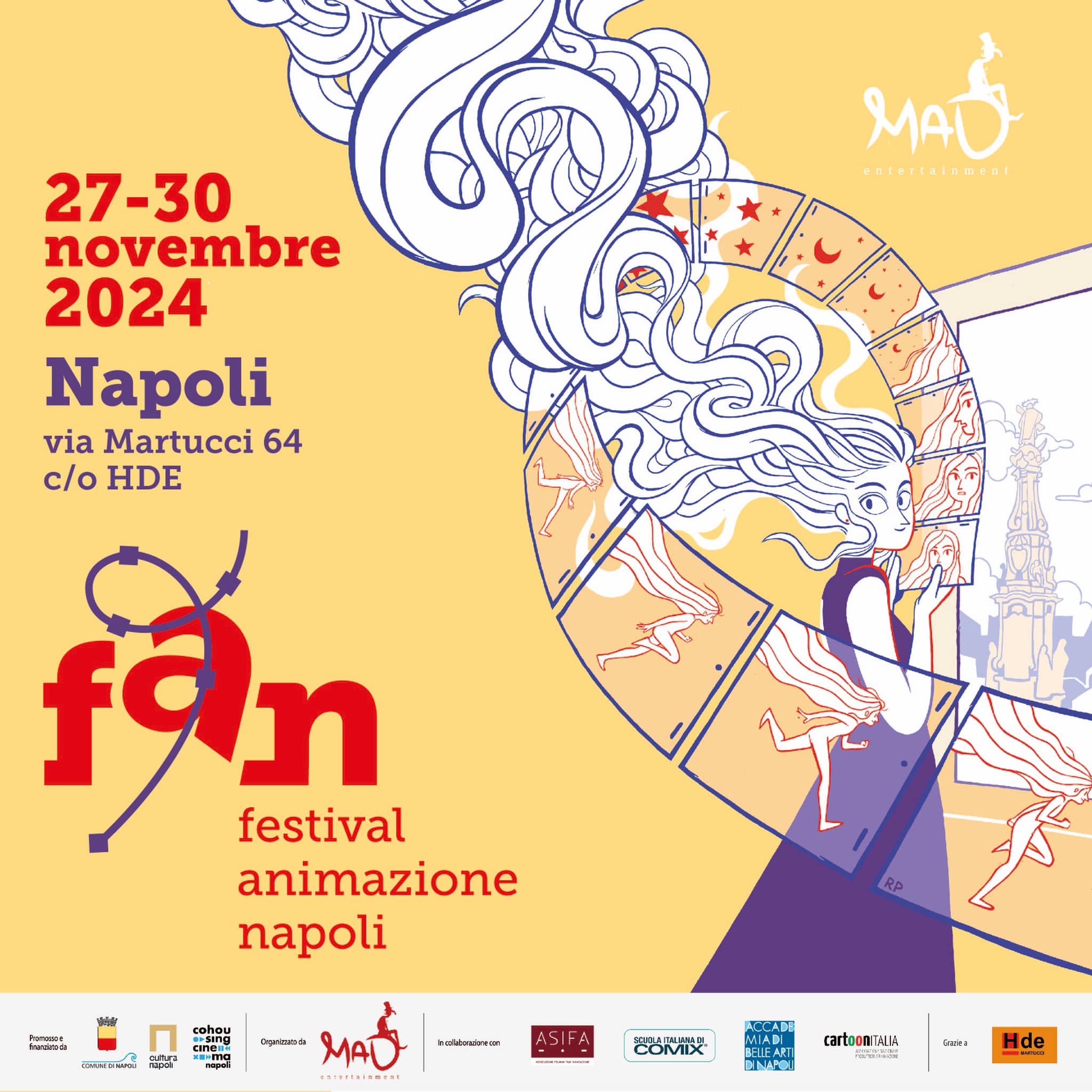 FAN – Festival Animazione Napoli dal 27 al 30 novembre alla Galleria HDE