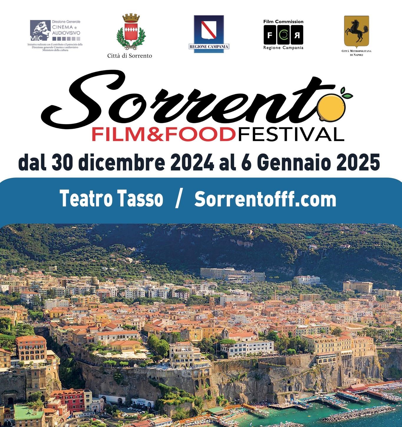 Sorrento Film & Food Festival: la terza edizione dal 1° al 6 gennaio – il programma completo